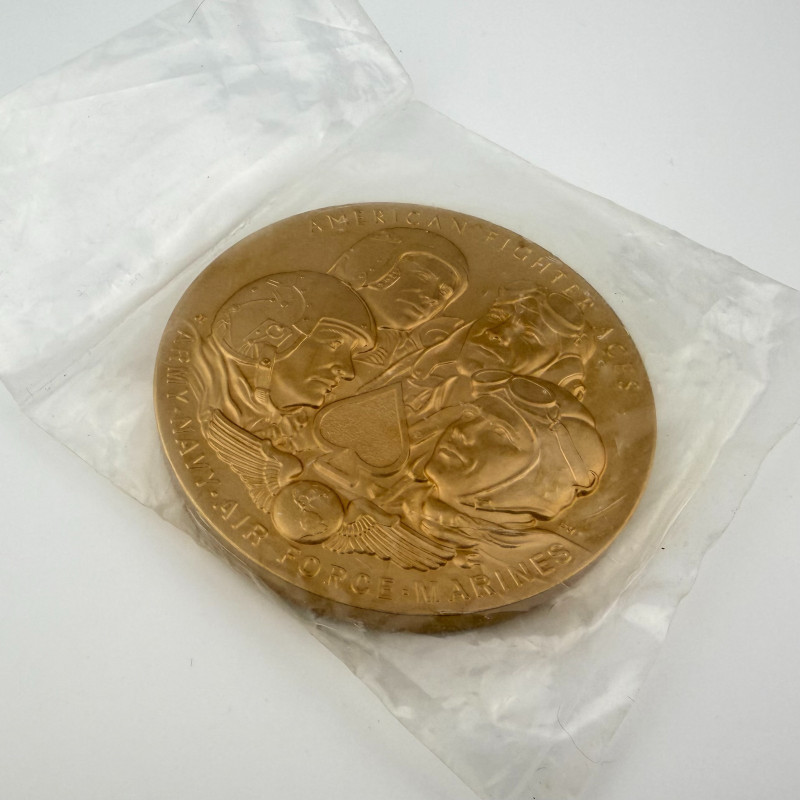 2014 Act Of Congress American Fighter Aces Army Navy Air Force Bronze Medallion