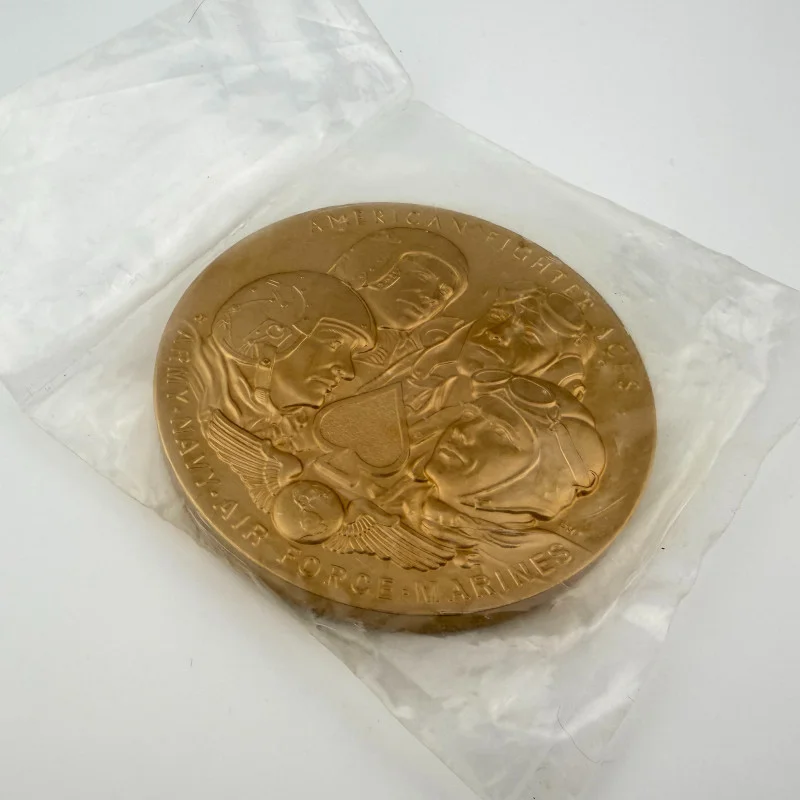 2014 Act Of Congress American Fighter Aces Army Navy Air Force Bronze Medallion