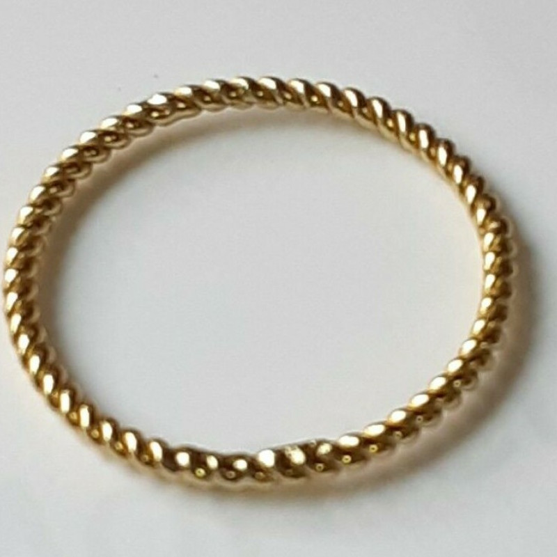 Shashi Sterling Silver Roped Shaped Women Ring Size 6