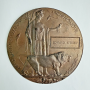 WW1 British Memorial Plaque "Dead Man's Penny" Edward Kitson - Named Bronze