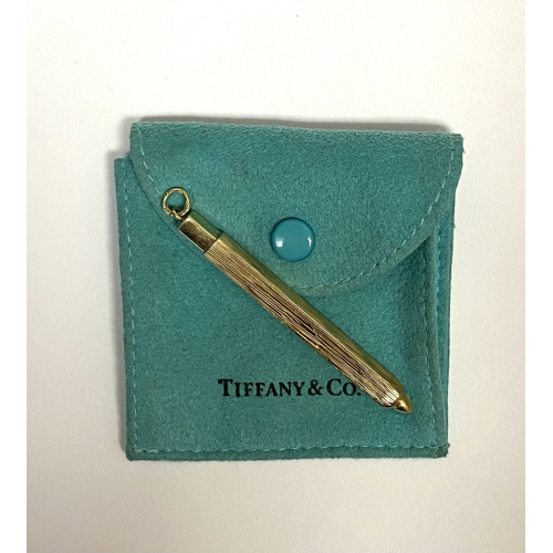 Tiffany & Co., Vintage 14k Yellow  Gold From Germany Elegant Tooth Pick Pendant