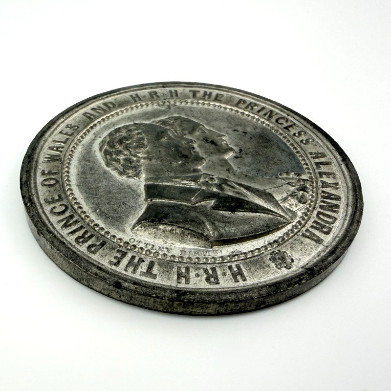 Great Britain 1863 MARRIAGE OF THE PRINCE OF WALES & ALEXANDRA white metal 51mm