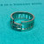 Tiffany & Co. Atlas 18K White Gold Three Diamond Open Band Ring Size 6