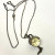 Retro Steampunk Quartz Pocket Watch Black/Bronze Dial Ball Necklace Chain Gifts
