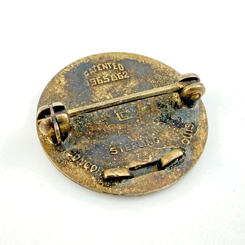 Vintage St Louis LUTHERAN SUNDAY SCHOOL Sterling Silver Pin Pinback
