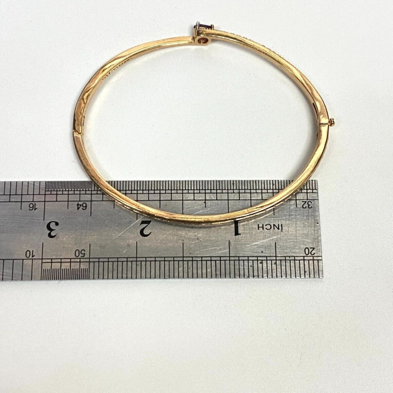 PAJ Gold Plated Amethyst Bangle Bracelet, BB CHINA