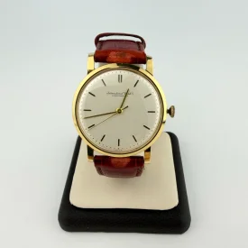 Vintage IWC SCHAFFHAUSEN 18k Yellow Gold Wristwatch 33.5mm