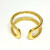 Yellow Gold Plated Double Band Cubic Zirconia .925 Silver Ring Sizes 8 Yellow Gold Plated Double Band Cubic Zirconia .925 Silver Ring Sizes 8