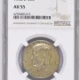 1968 D NGC AU 55 HALF DOLLAR SILVER KENNEDY DOLLAR 