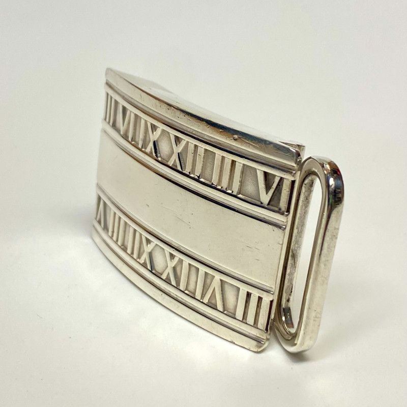 Tiffany & Co Atlas Belt Buckle in Sterling Silver Mens Unisex Tiffany & Co Atlas Belt Buckle in Sterling Silver Mens Unisex