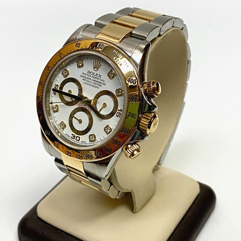 Pre-Owned Rolex Daytona 40mm 2 tone 18k Yellow Gold Watch 116523, 18k Gold Beze