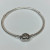 PANDORA Moments Heart Clasp Snake Chain Bracelet Size 7 inches