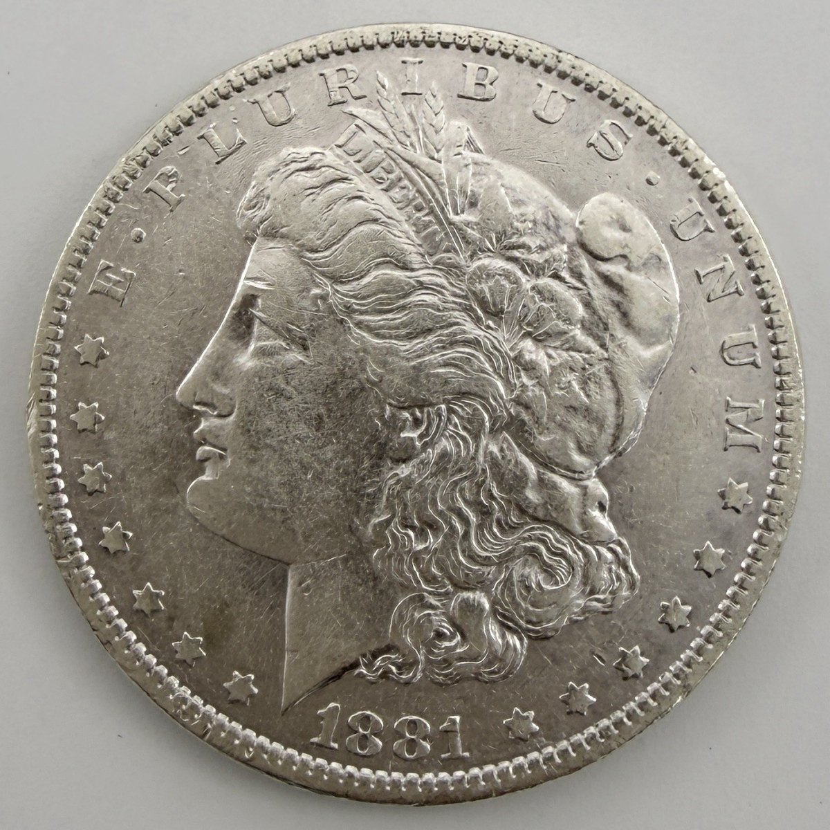 1881-O $1 Morgan Dollar Silver BU New Orleans Mint. #002