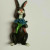 BUNNY FIGURINES SET ONE HAS FLOWERS IN HAND BUNNY FIGURINES SET ONE HAS FLOWERS IN HAND