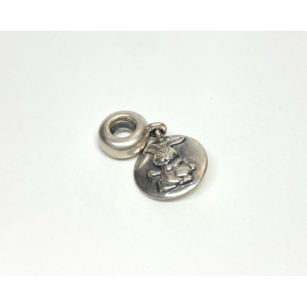 Pre-owned Pandora 925 Chinese Zodiac Rabbit Dangle Charm #790882