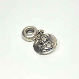 Pre-owned Pandora 925 Chinese Zodiac Rabbit Dangle Charm #790882