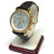 MICHALE DIAMOND BEZEL WITH ORIGYN LEATHER BAND WATCH 36mm