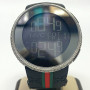 Men's GUCCI 114-2 Digital Watch Custom White Diamonds (3ct) Bezel