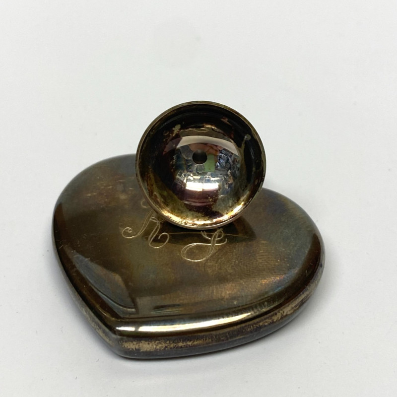 Vintage TIFFANY & Co Sterling Silver .925 Heart Perfume Bottle Funnel/Box Vintage TIFFANY & Co Sterling Silver .925 Heart Perfume Bottle Funnel/Box