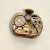 Vintage Ladies GRUEN VERI-THIN Watch 14K Gold 2 Diamonds Swiss Made 17 Jewel