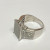 RHODIUM OVER Sterling Silver Ring ROUND DIAMOND 1.00ctw, SIZE 11