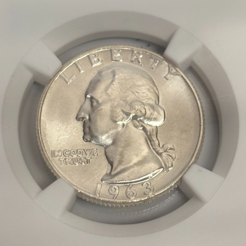 WASHINGTON QUARTER DOLLAR 1963-D 25C NGC MS67+ WASHINGTON QUARTER DOLLAR 1963-D 25C NGC MS67+