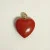 14 K Gold Red  CORAL HEART CHARM