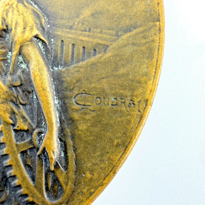Rare French Industrial Commemorative Medal Société Coignet Centenary 1818-1918