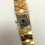 Watch Men Stainless Steel Gold toned Battery Date Black Quartz, 26mm Watch Men Stainless Steel Gold toned Battery Date Black Quartz, 26mm