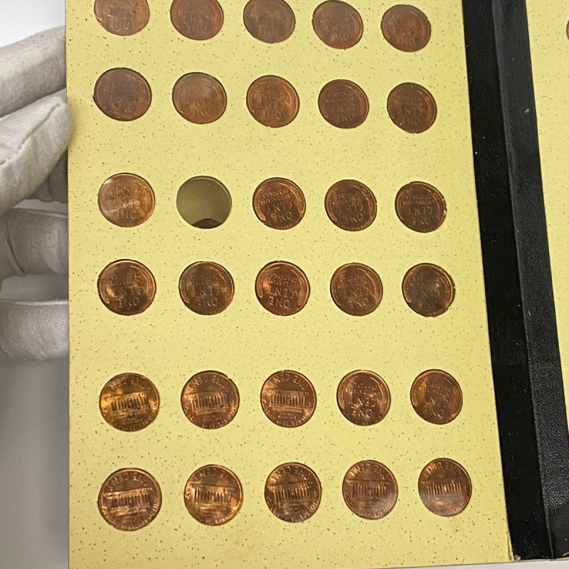 Library of Coins Lincoln Cent Album Vol-3 With 85 Brilliant Uncirculated Cents