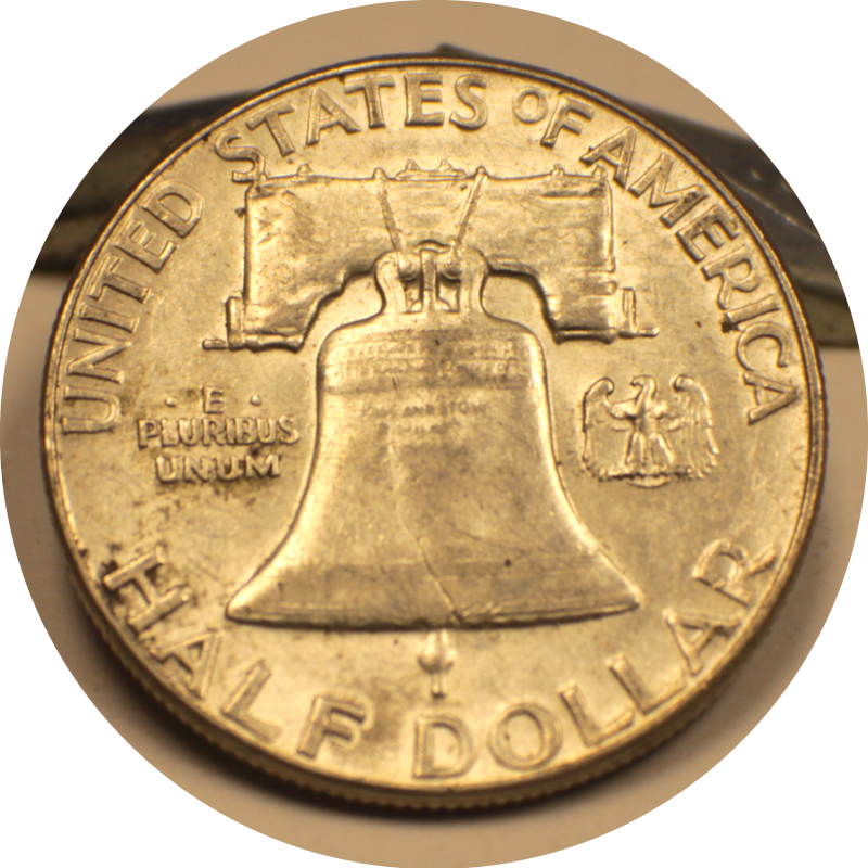 1963  Franklin Half Silver Dollar Coin #009