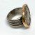 Alexander The Great Coin Ring 14K Gold and Sterling Silver, Size 7