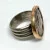 Alexander The Great Coin Ring 14K Gold and Sterling Silver, Size 7