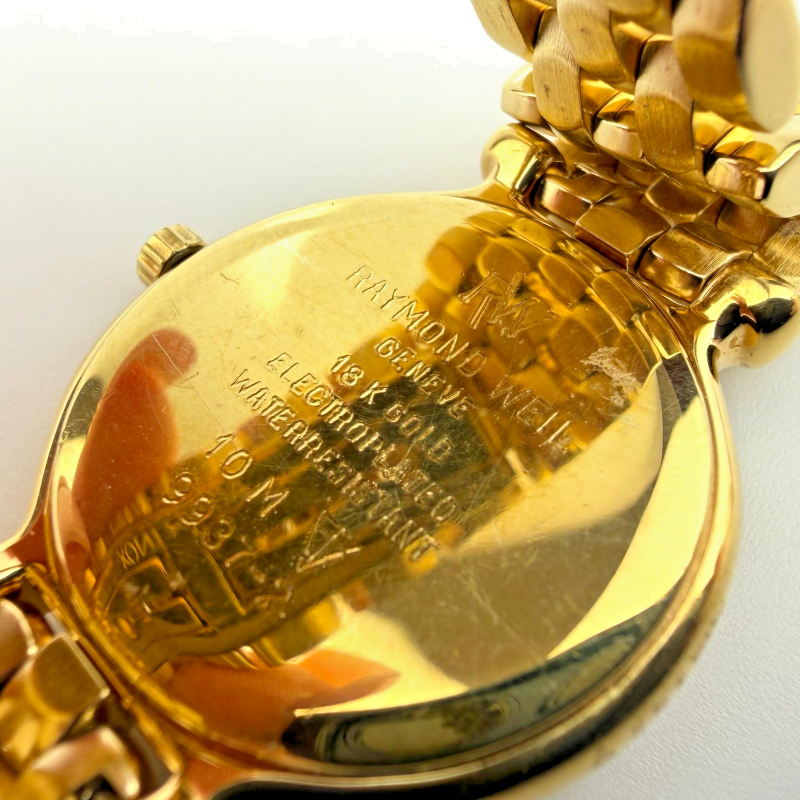 Raymond Weil Chorus Diamond Women's Watch Geneve 9937-2 18K Gold Electroplated