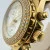 Techno Mania Real Diamond Bezel Chronograph Gold Stainless Steel Watch