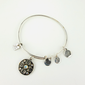 Alex and Ani WINGS OF CHANGE Silver Plating Butterfly Crystal  Bangle