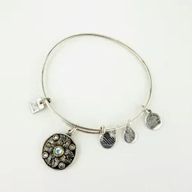 Alex and Ani WINGS OF CHANGE Silver Plating Butterfly Crystal  Bangle