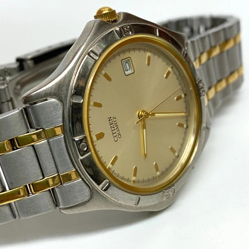 Classic Citizen Watch Co. Quartz Two-Tone Watch with Date Display