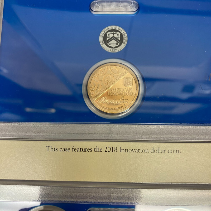 2018 & 2019 Proof Set San Francisco Mint 5 coins, 4 coins 2019 and 1 coin 2018
