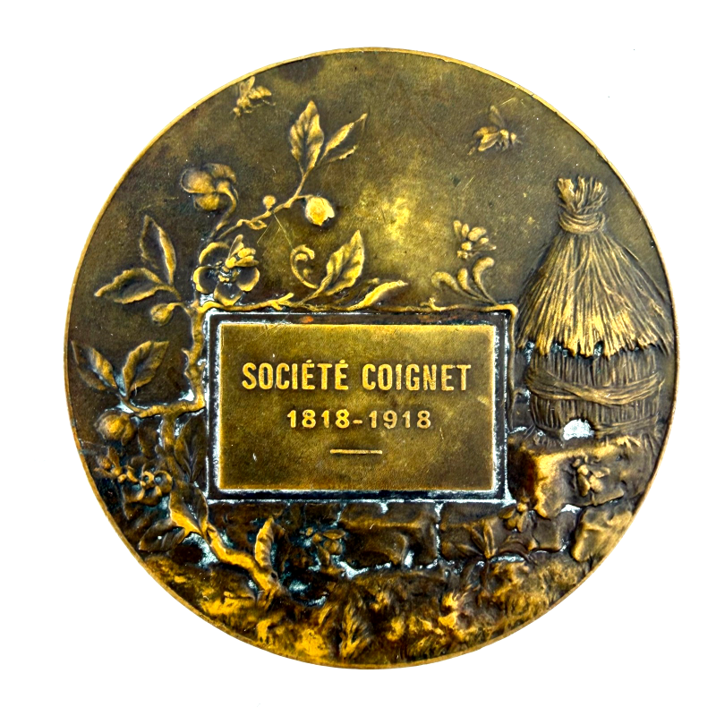 Rare French Industrial Commemorative Medal Société Coignet Centenary 1818-1918