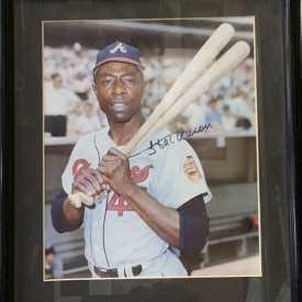 1992 Front Row The All-Time Great Series Hank Aaron Hank Aaron signature #3 HOF