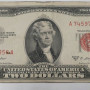 $2 1953 C  Red Seal United States Note Dollar Bill