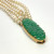 Jade 14k Clasp Five Strand Pearl Bracelet 7 Inch Jade 14k Clasp Five Strand Pearl Bracelet 7 Inch