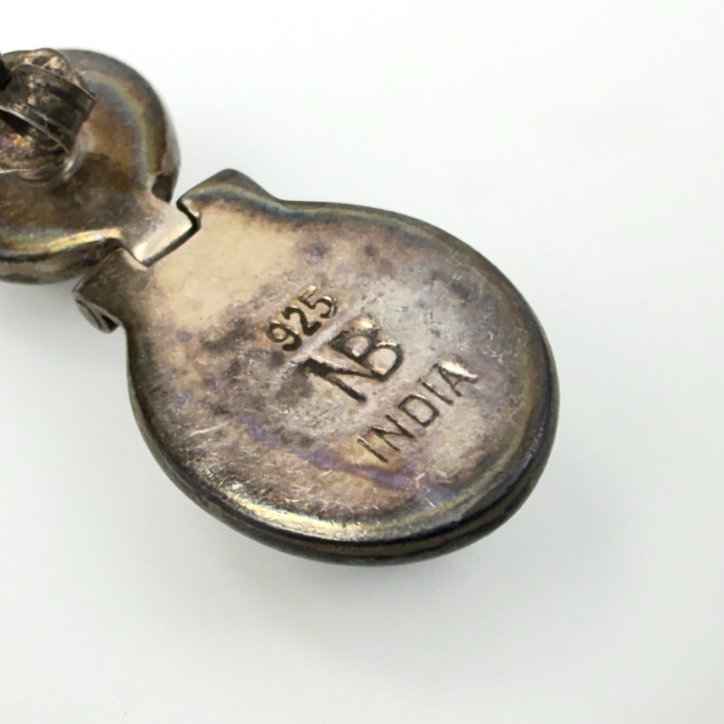 Nicky Butler NB Sterling Silver BLUE MOONSTONE Dangling 925 Earrings