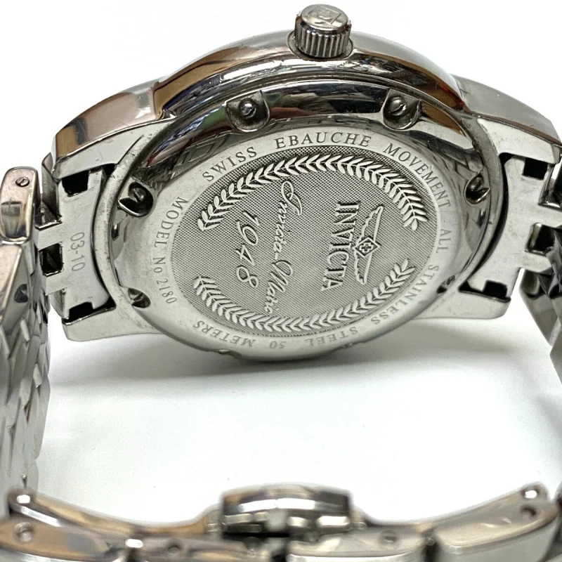 Invicta 2180 Rare Vintage 1948 Ebauche Automatic Swiss Watch 1.98 ct Diamonds
