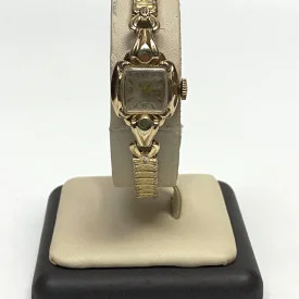 Vintage Bulova 10K Rolled Gold Plate Bezel Stainless Back Watch