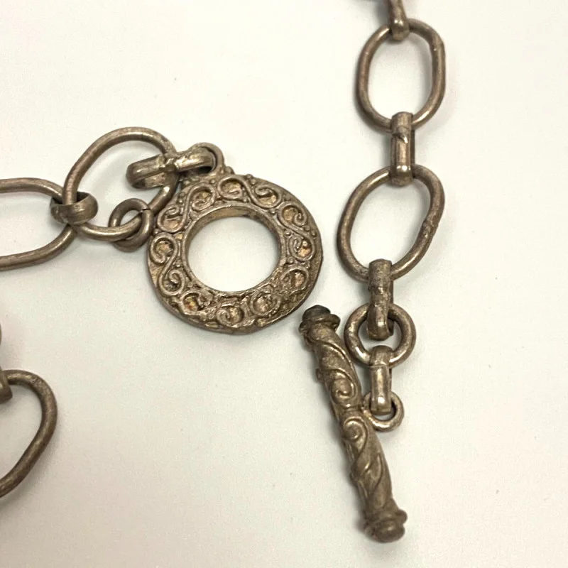 Antique Natural Labradoriten Necklace, Silver 900