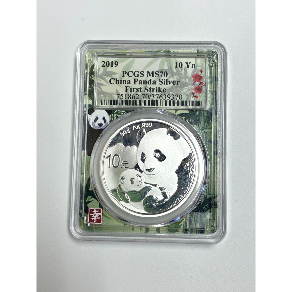 2019 China Silver Panda 10 Yn - PCGS MS70 First Strike