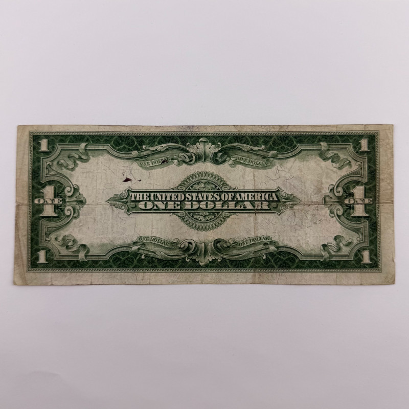 1923 $1 Large Silver Certificate Horse Blanket - Double 55's Serial A95580755E