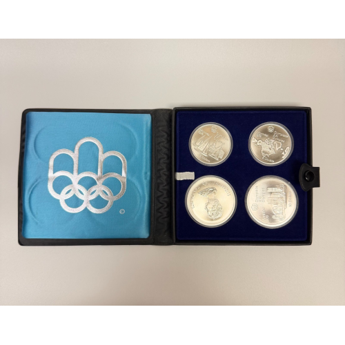 1976 Montreal Olympics Series I Géographie 4-Coin Sterling Silver Set Canada RCM 1976 Montreal Olympics Series I Géographie 4-Coin Sterling Silver Set Canada RCM